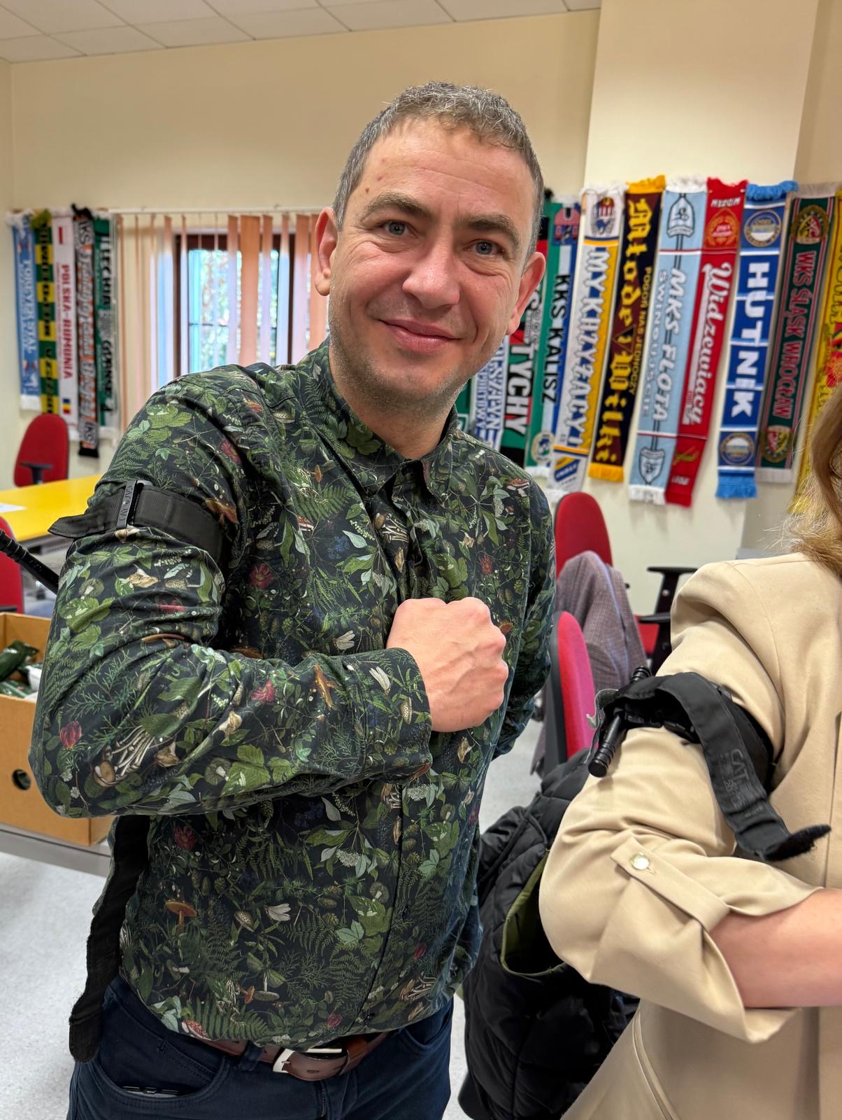 W&oacute;jt Gminy Świątki podczas szkolenia praktycznego