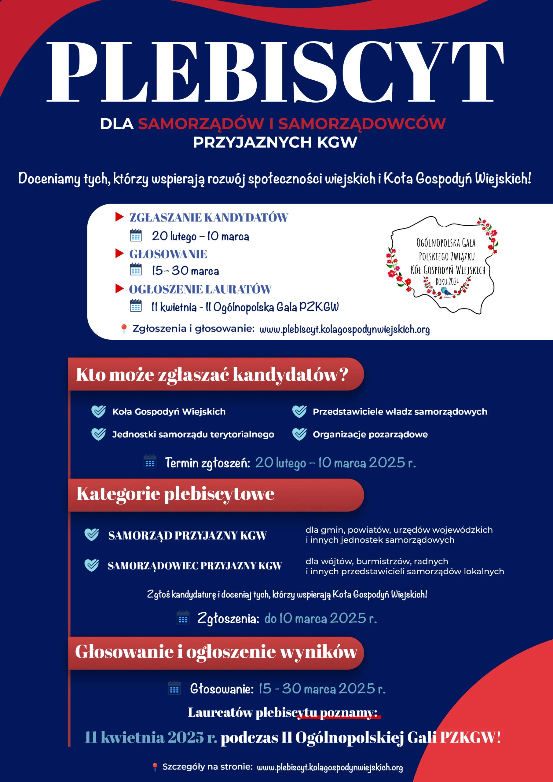 plakat Samorząd i&nbsp;Samorządowiec Przyjazny KGW