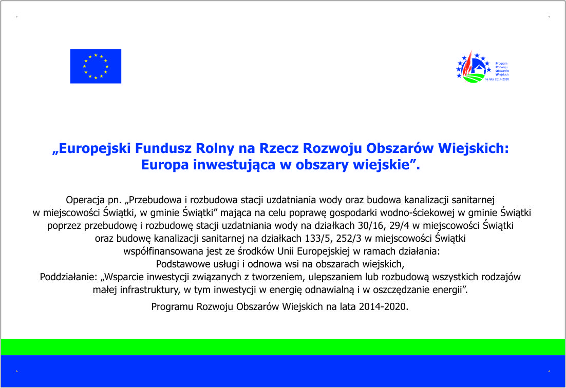 tablica informacyjna o realizowanym projekcie