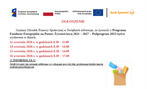 Zdjęcie do Ogłoszenie