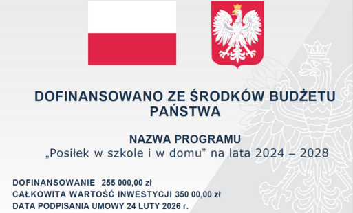 Zdjęcie do Posiłek w szkole i w domu na rok 2026