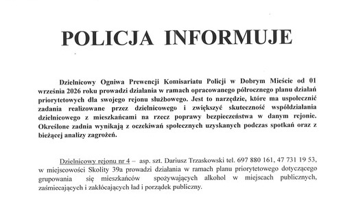 Zdjęcie do Informacja o realizacji planu priorytetowego dla rejonu służbowego nr 4